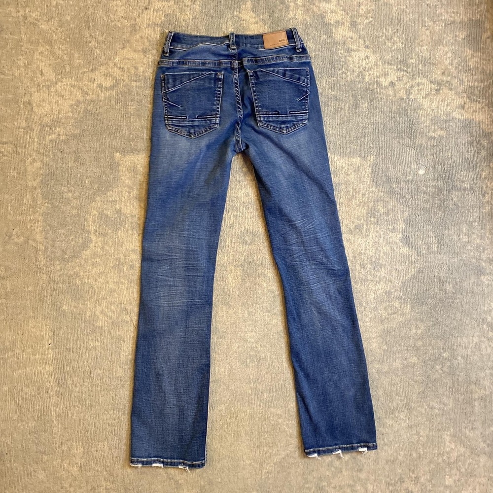 BKE Stella Jeans Womens 25x31.5 Medium Wash Blue Mid Rise Slim Bootcut Denim - Picture 12 of 14
